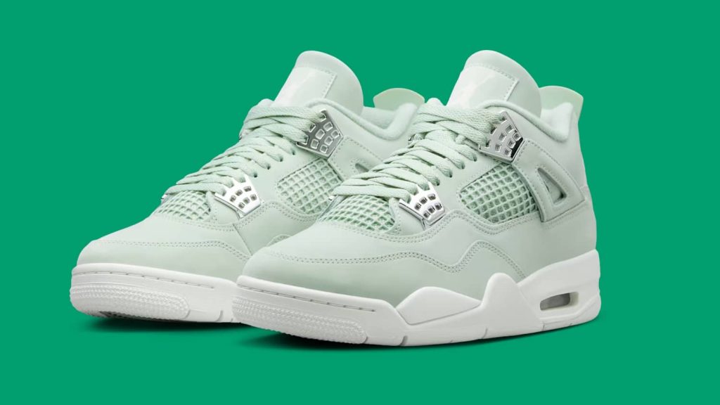 jordan 4 sneakers vert