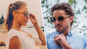 Lunettes de soleil en bois