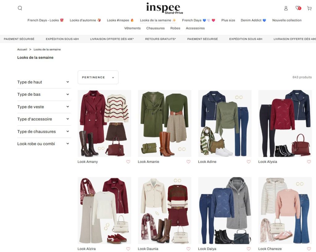 looks inspee semaine inspiration mode