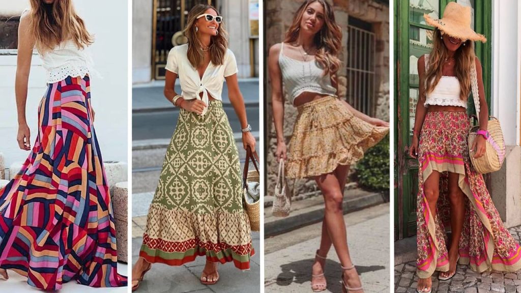 jupes style bohème femme