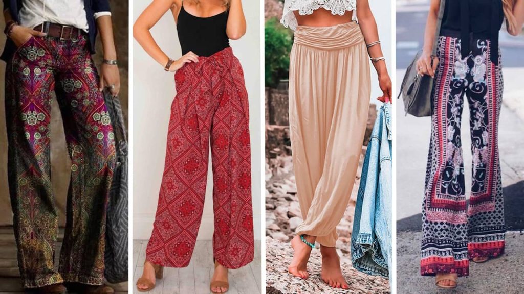 pantalons style bohème femme